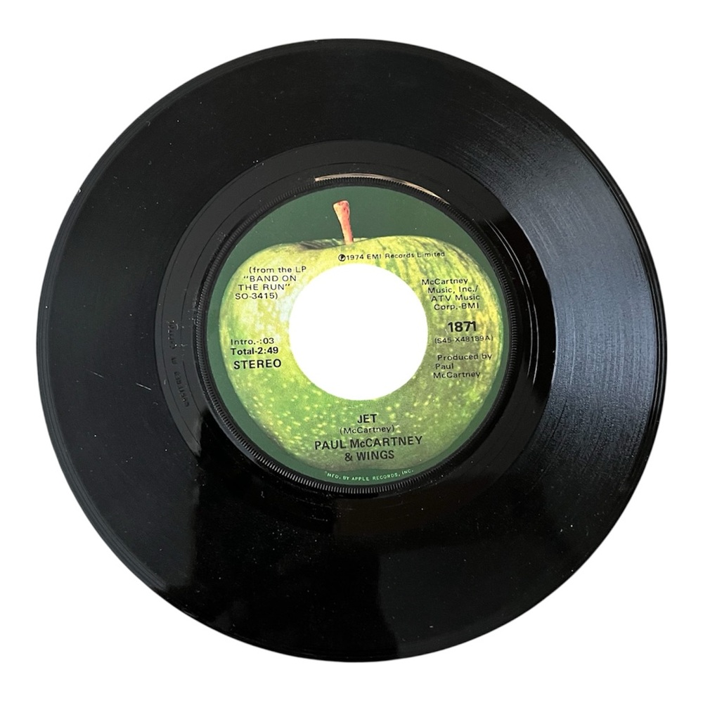 Paul McCartney & Wings Jet / Mamunia Vinyl 45 rpm record